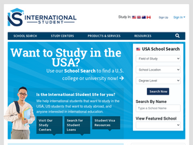 'internationalstudent.com' screenshot