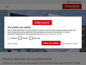 'internorm.com' screenshot