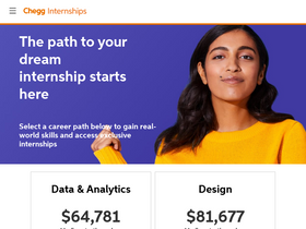 'internships.com' screenshot