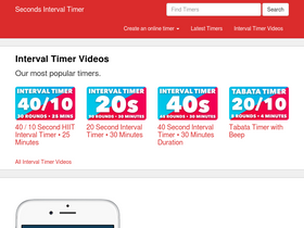 'intervaltimer.com' screenshot