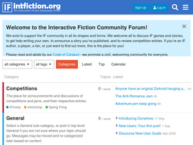 'intfiction.org' screenshot