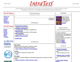 'intratext.com' screenshot