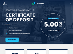 'intrustbank.com' screenshot