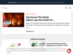 'investingnews.com' screenshot