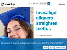 'invisalign.ca' screenshot