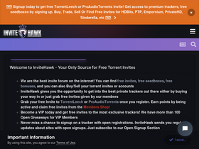 'invitehawk.com' screenshot