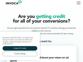 'invoca.com' screenshot