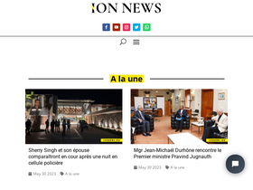 'ionnews.mu' screenshot