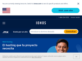 'ionos.mx' screenshot