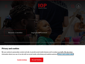 'iop.org' screenshot