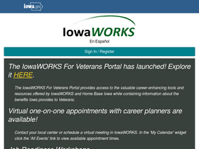 'iowaworks.gov' screenshot