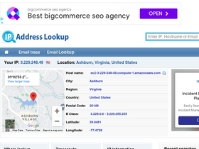 'ip-address-lookup-v4.com' screenshot
