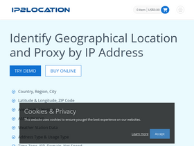 'ip2location.com' screenshot