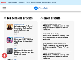 'iphonesoft.fr' screenshot