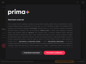 'iprima.cz' screenshot
