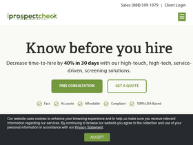 'iprospectcheck.com' screenshot