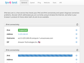 'ipv6-test.com' screenshot