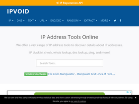 'ipvoid.com' screenshot