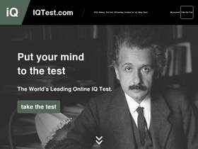 'iqtest.com' screenshot