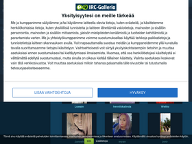 'irc-galleria.net' screenshot