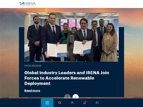 'irena.org' screenshot