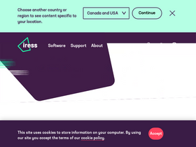 'iress.com' screenshot