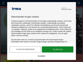 'irma.dk' screenshot