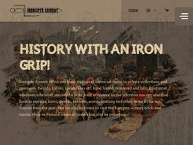 'irongatearmory.com' screenshot