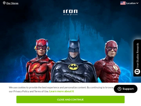 'ironstudios.com' screenshot