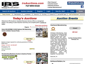 'irsauctions.com' screenshot