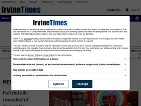'irvinetimes.com' screenshot