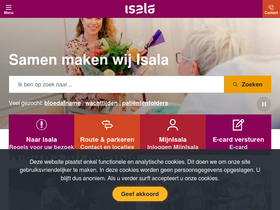 'isala.nl' screenshot