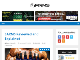 'isarms.com' screenshot