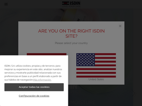 'isdin.com' screenshot