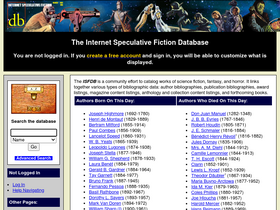 'isfdb.org' screenshot