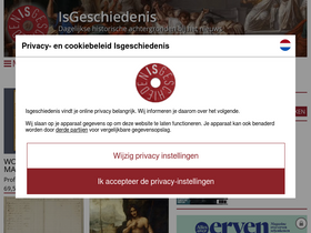 'isgeschiedenis.nl' screenshot