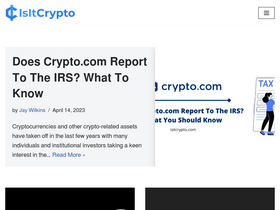 'isitcrypto.com' screenshot