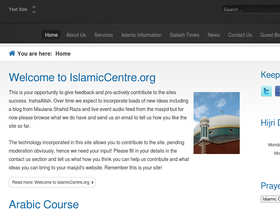 'islamiccentre.org' screenshot