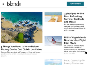'islands.com' screenshot