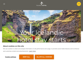 'islandshotel.is' screenshot