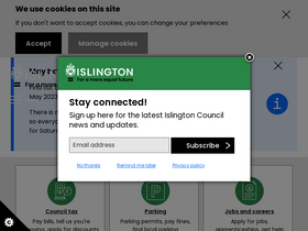 'islington.gov.uk' screenshot