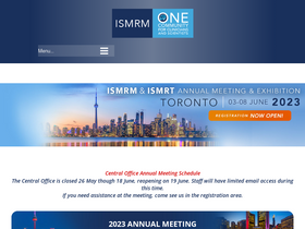 'ismrm.org' screenshot