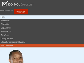 'iso-9001-checklist.co.uk' screenshot