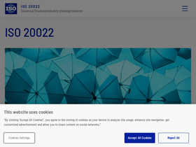 'iso20022.org' screenshot