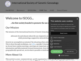'isogg.org' screenshot