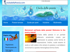 'isoladellapoesia.com' screenshot