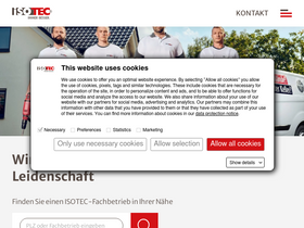 'isotec.de' screenshot