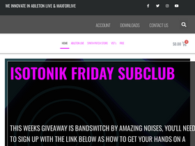 'isotonikstudios.com' screenshot