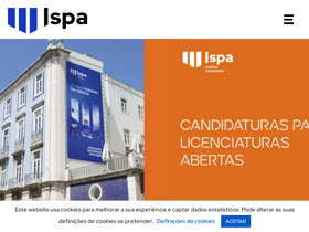 'ispa.pt' screenshot