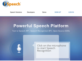'ispeech.org' screenshot